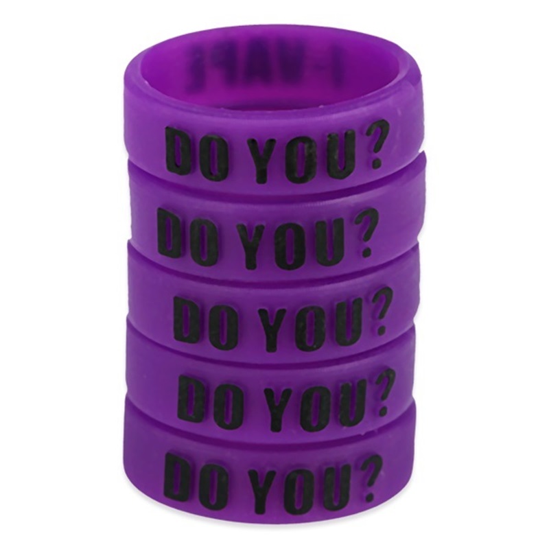 Picture of Decorative Silicone Ring Purple