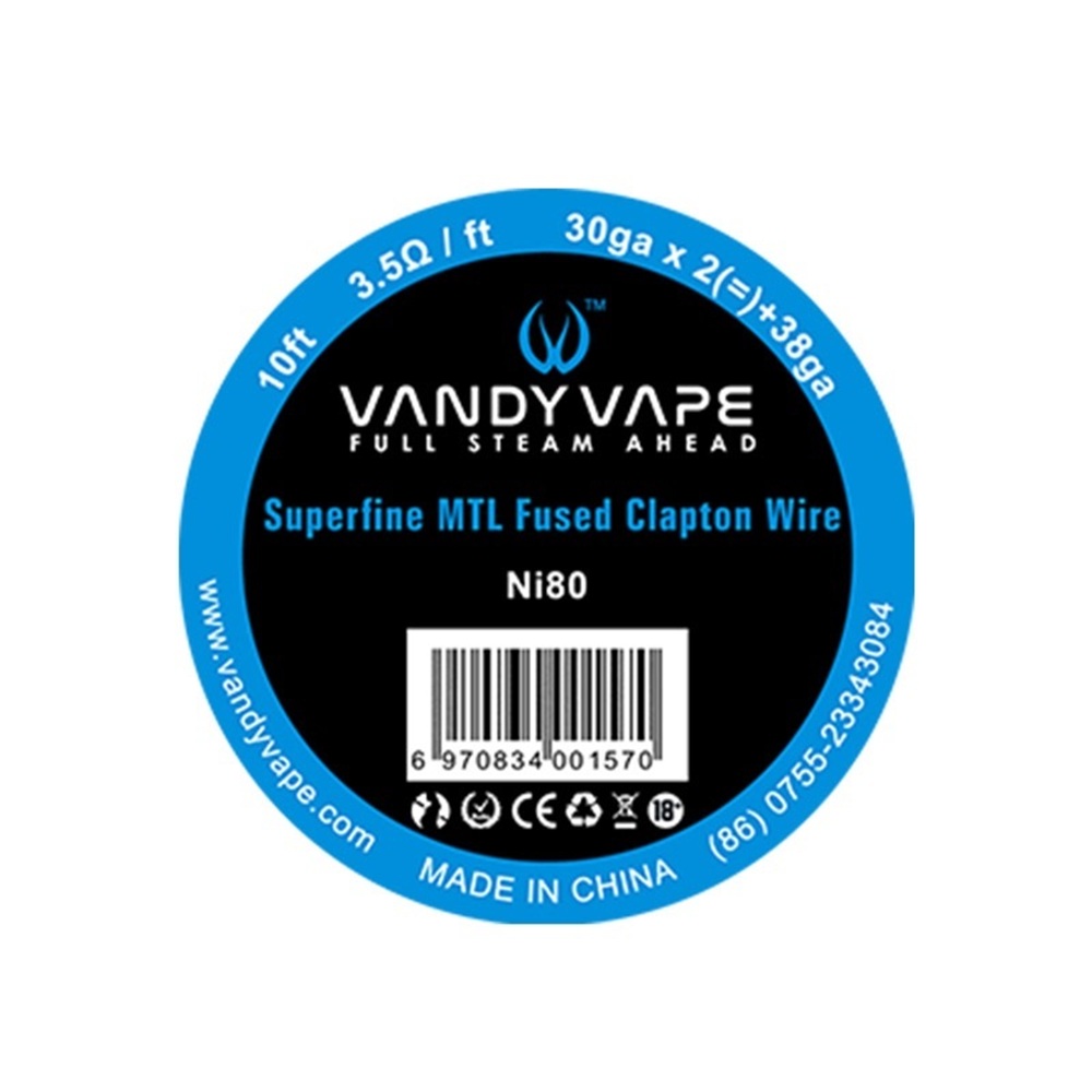 Picture of Vandy Vape Superfine MTL Fused Clapton Vape Wires Ni80 30GA*2+38GA