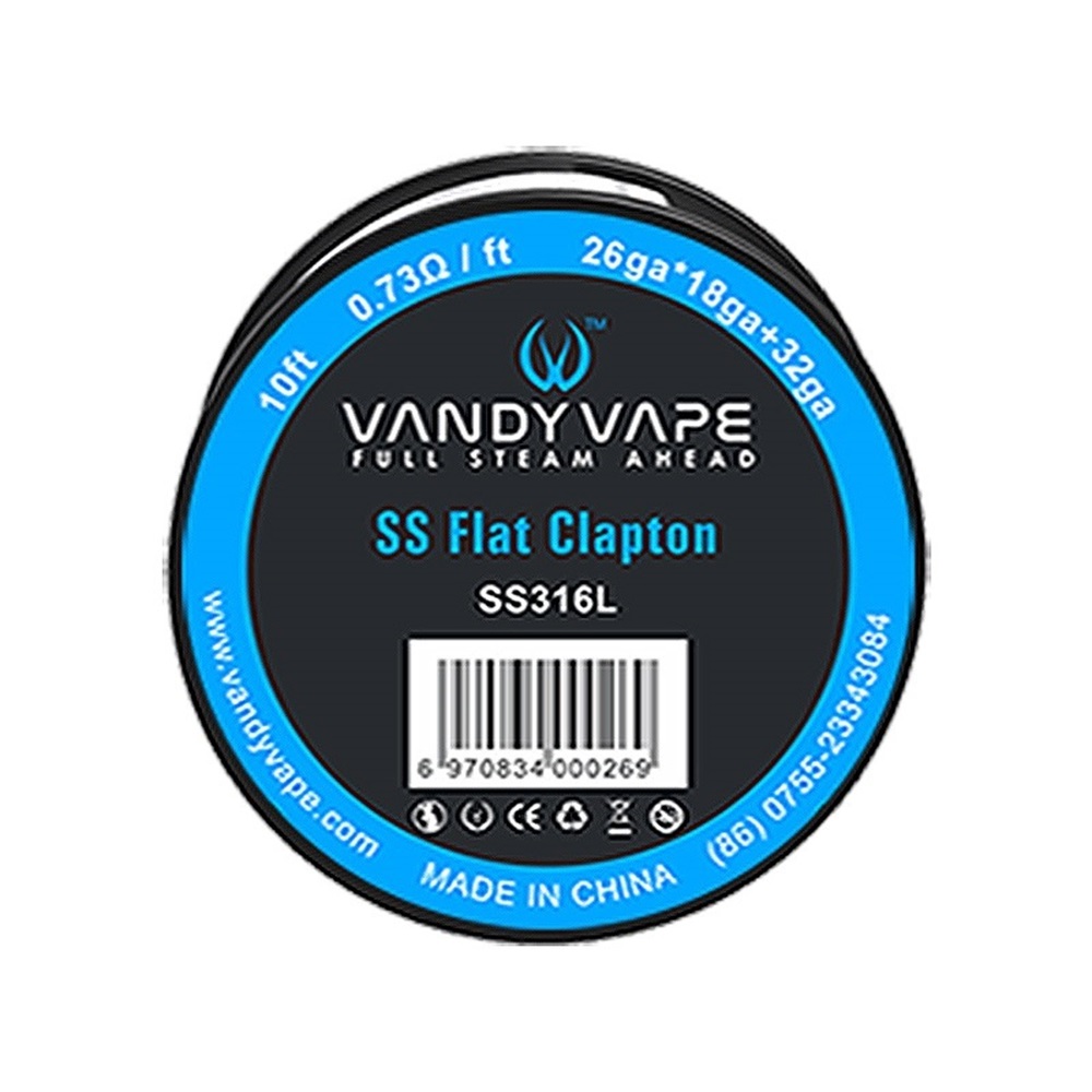 Picture of Vandy Vape Resistance Wire Flat Clapton SS316L 