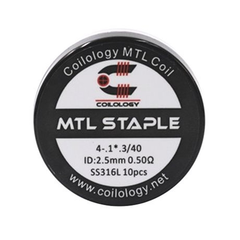 Picture of Coilology MTL Staple Coil SS316L 0.5ohm 10pcs