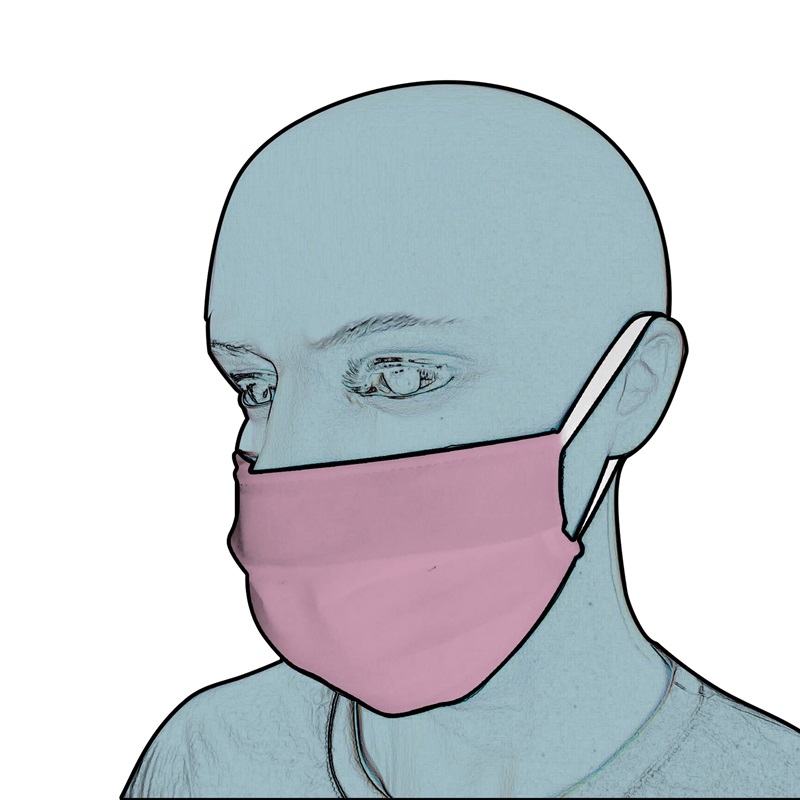 Picture of Protective Fabric Face Mask Pink
