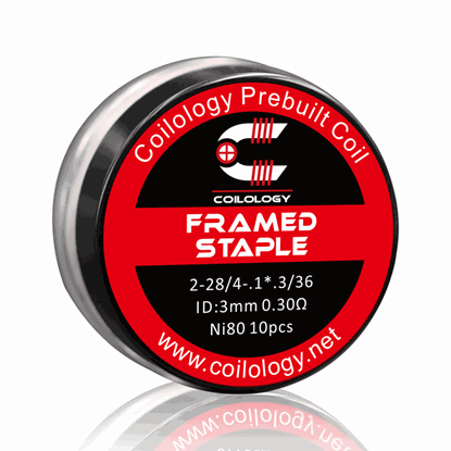 Picture of Coilology Framed Staple Prebuilt Coil Ni80 0.3ohm 10pcs