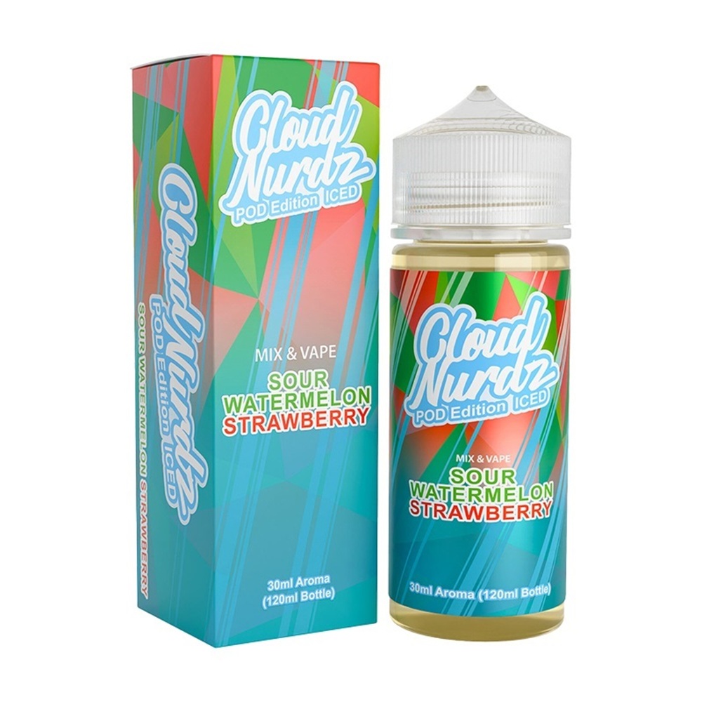 Picture of Cloud Nurdz Sour Watermelon Strawberry Pod Edition Iced 30ml/120ml