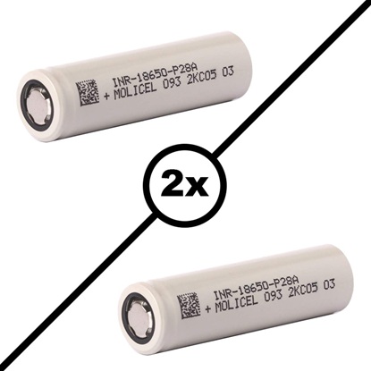 Picture of Molicel INR 18650 P28A 35A 2800mAh(2 pcs)