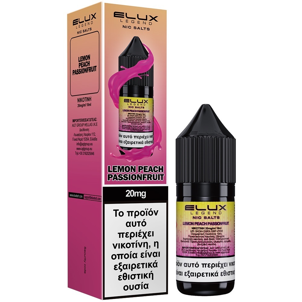 Picture of Elux Lemon Peach Passion Fruit Salt 20mg 10ml