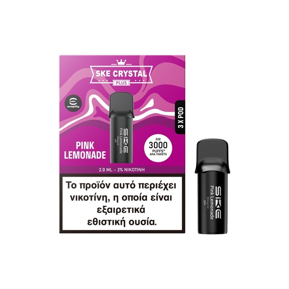Picture of SKE Crystal Plus Pod Pink Lemonade 20mg 2ml (3 Pods)