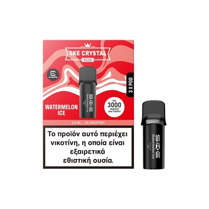 Picture of SKE Crystal Plus Pod Watermelon Ice 20mg 2ml (3 Pods)