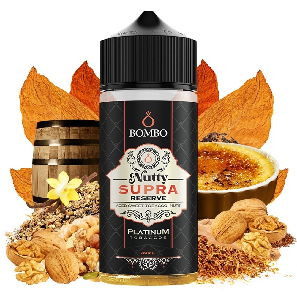 Picture of Bombo Platinum Tobaccos Nutty Supra Reserve 30ml/120ml
