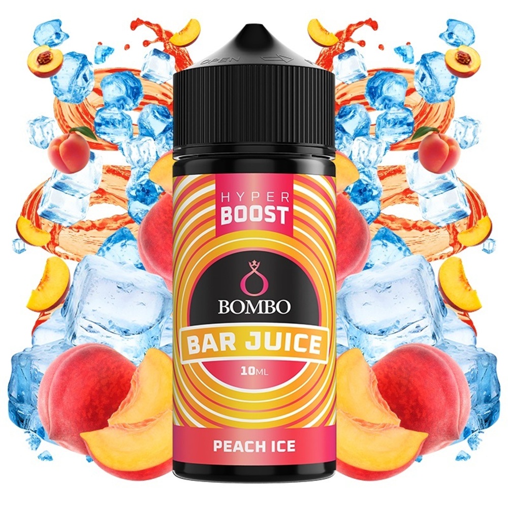 Picture of Bombo Bar Juice Hyper Boost Peach Ice 10ml/120ml