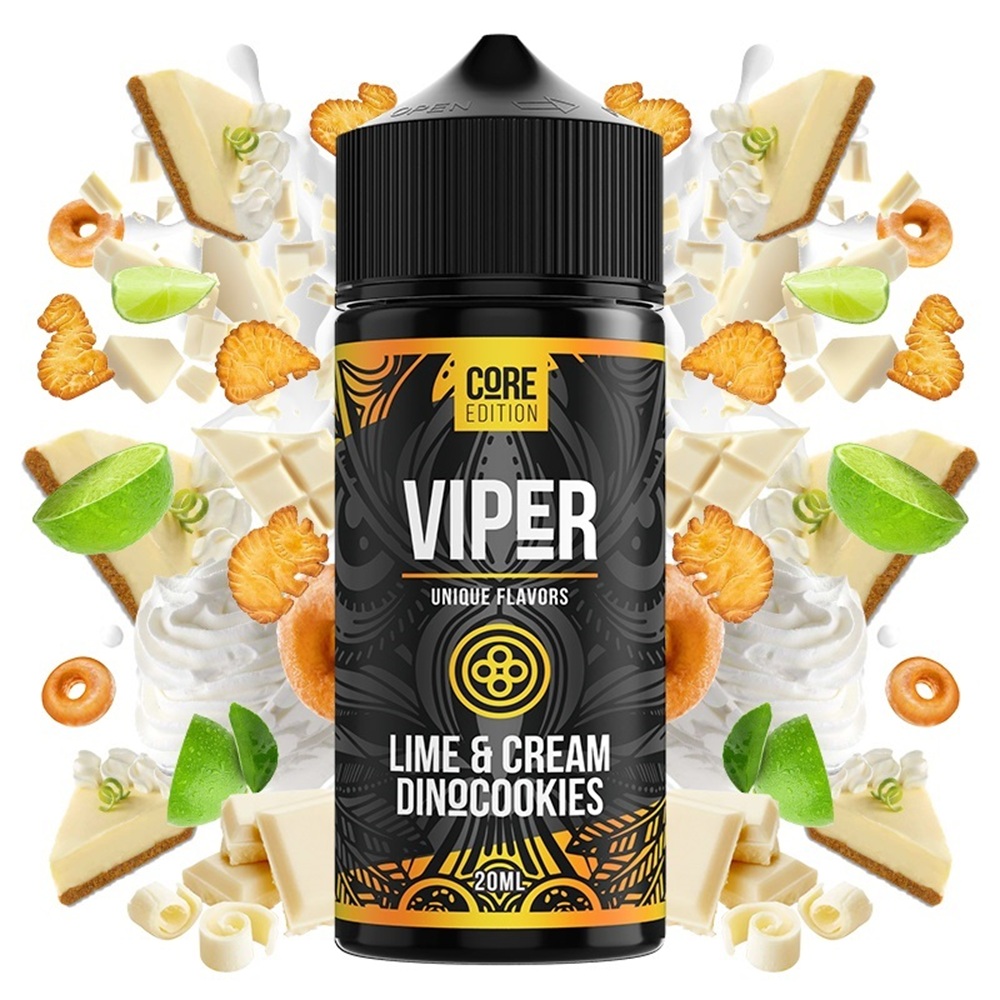 Picture of Viper Golden Owl Lime & Cream Dinocookies Core Edition 20ml/120ml
