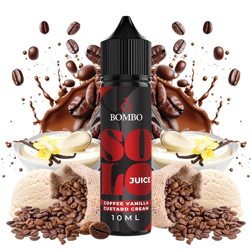 Picture of Bombo Solo Coffee Vanilla Custard Cream 10ml/60ml