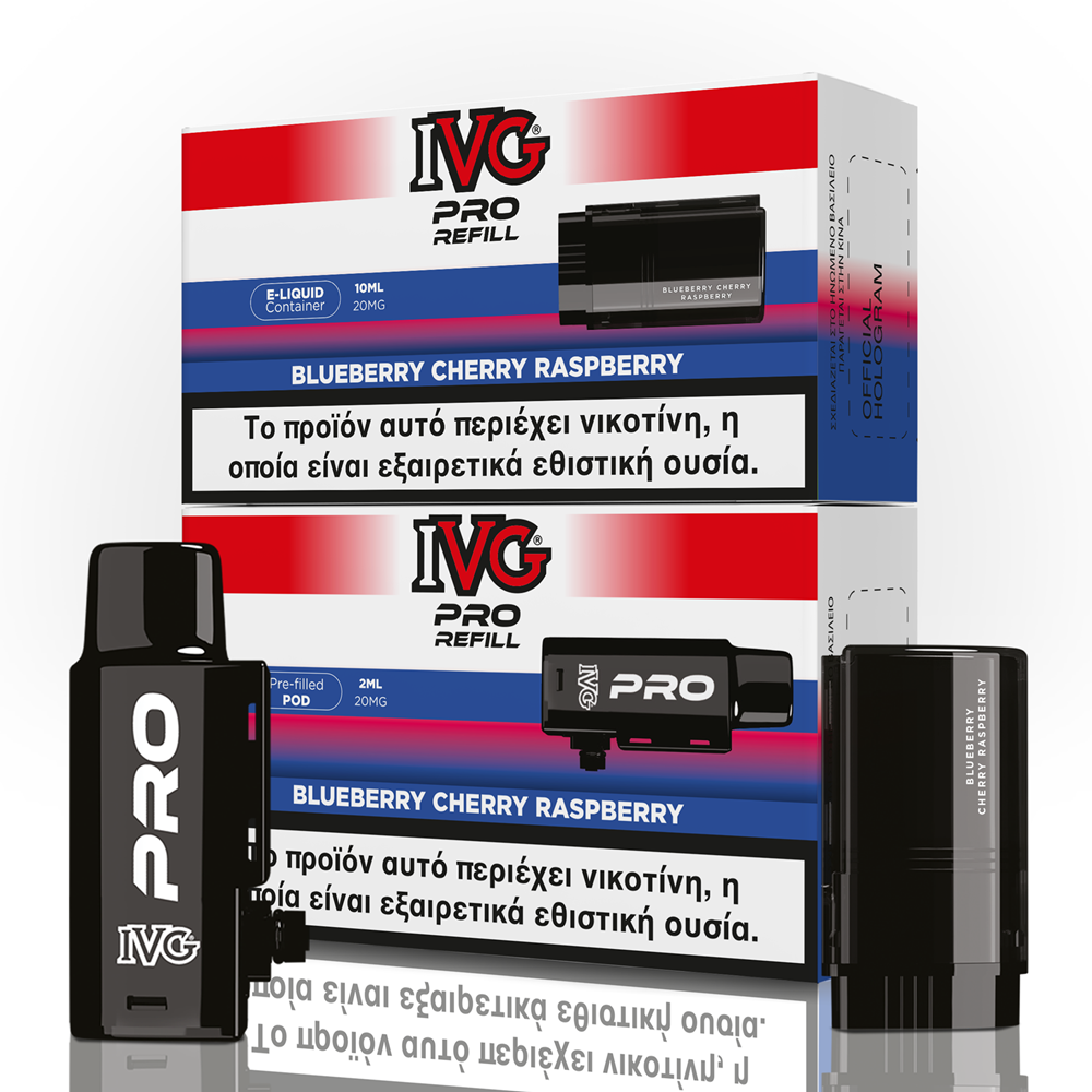 Picture of IVG Pro Refill Blueberry Cherry Raspberry 20mg 2ml+10ml